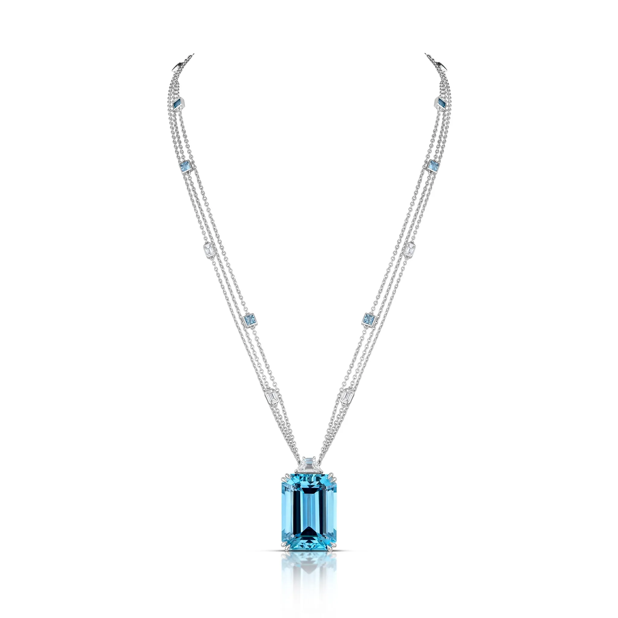 33.33 Carat Aquamarine Necklace