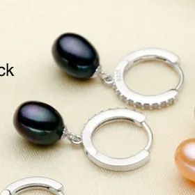 925 Sterling Silver Earrings freshwater Pearl Earrings