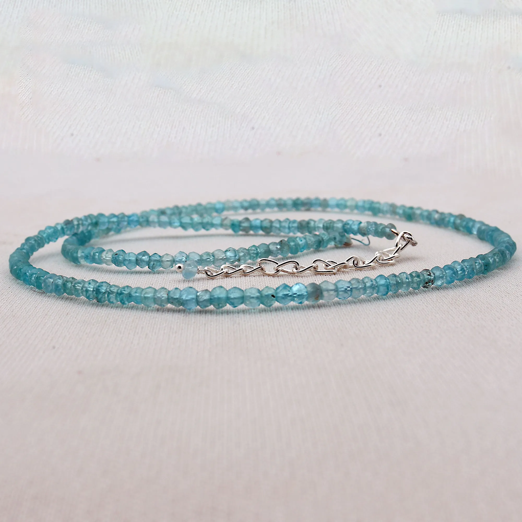 Aquamarine Beads Necklace