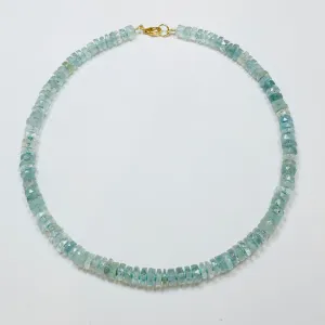 aquamarine candy necklace with spacers