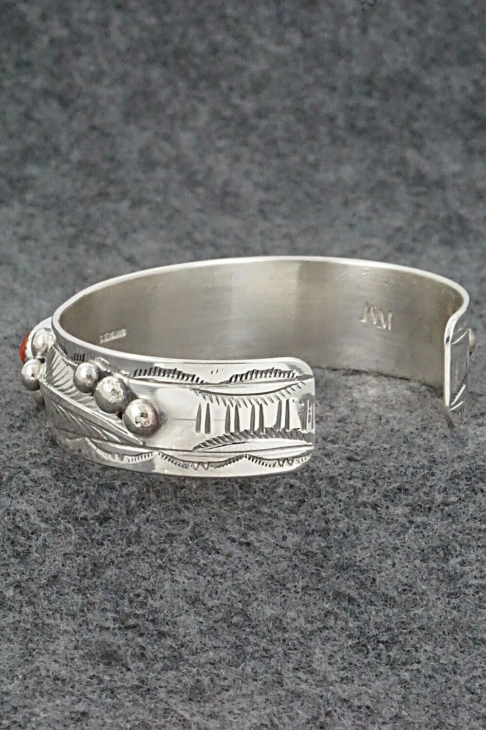 Coral & Sterling Silver Bracelet - Wilbur Myers