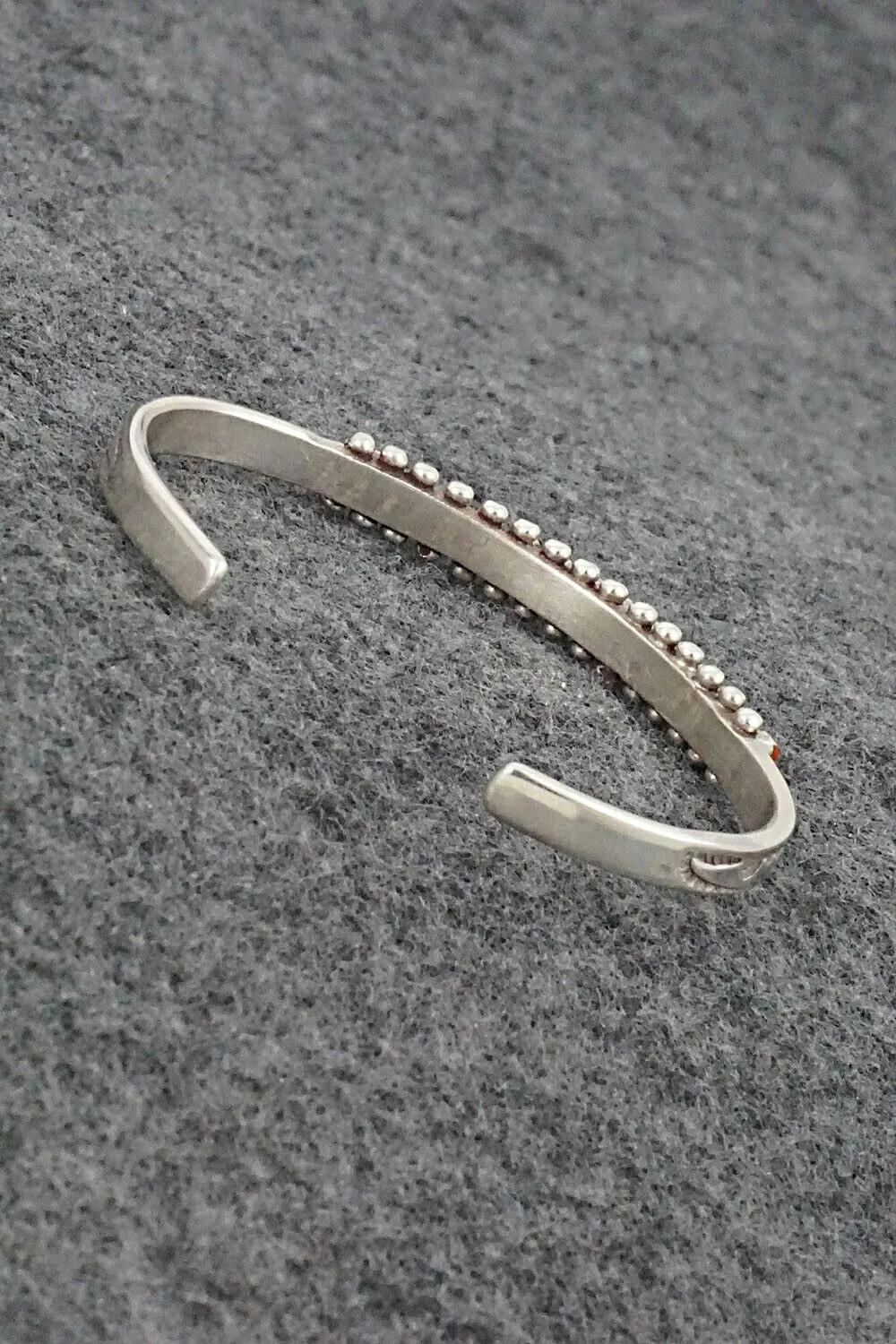 Coral & Sterling Silver Child Size Bracelet - Irma Unkestine