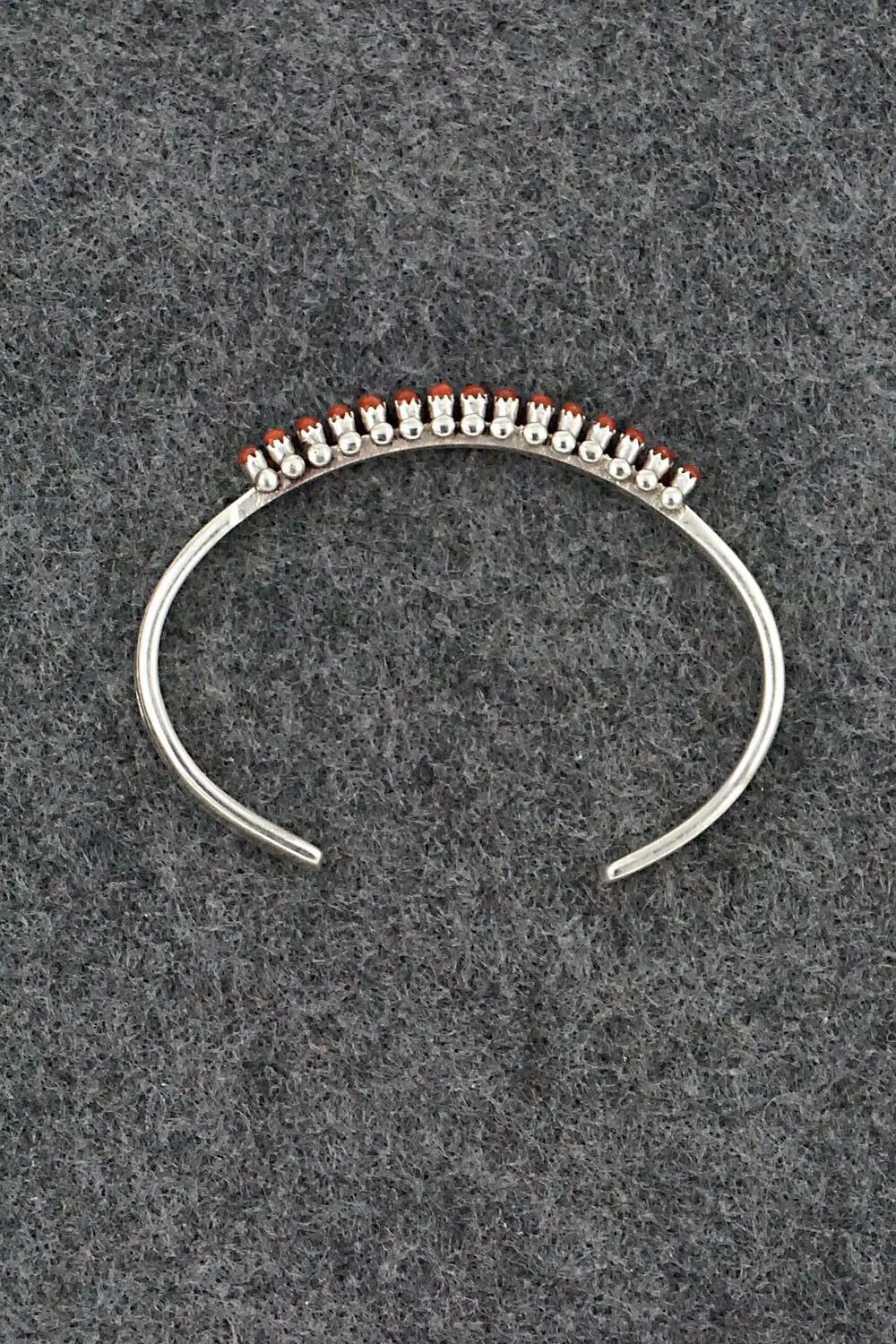 Coral & Sterling Silver Child Size Bracelet - Irma Unkestine
