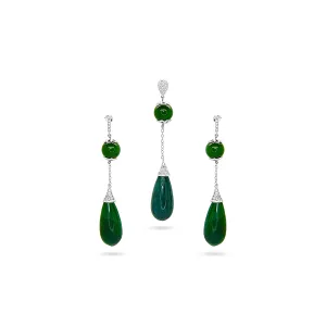 Emerald Elegance Drop Earrings