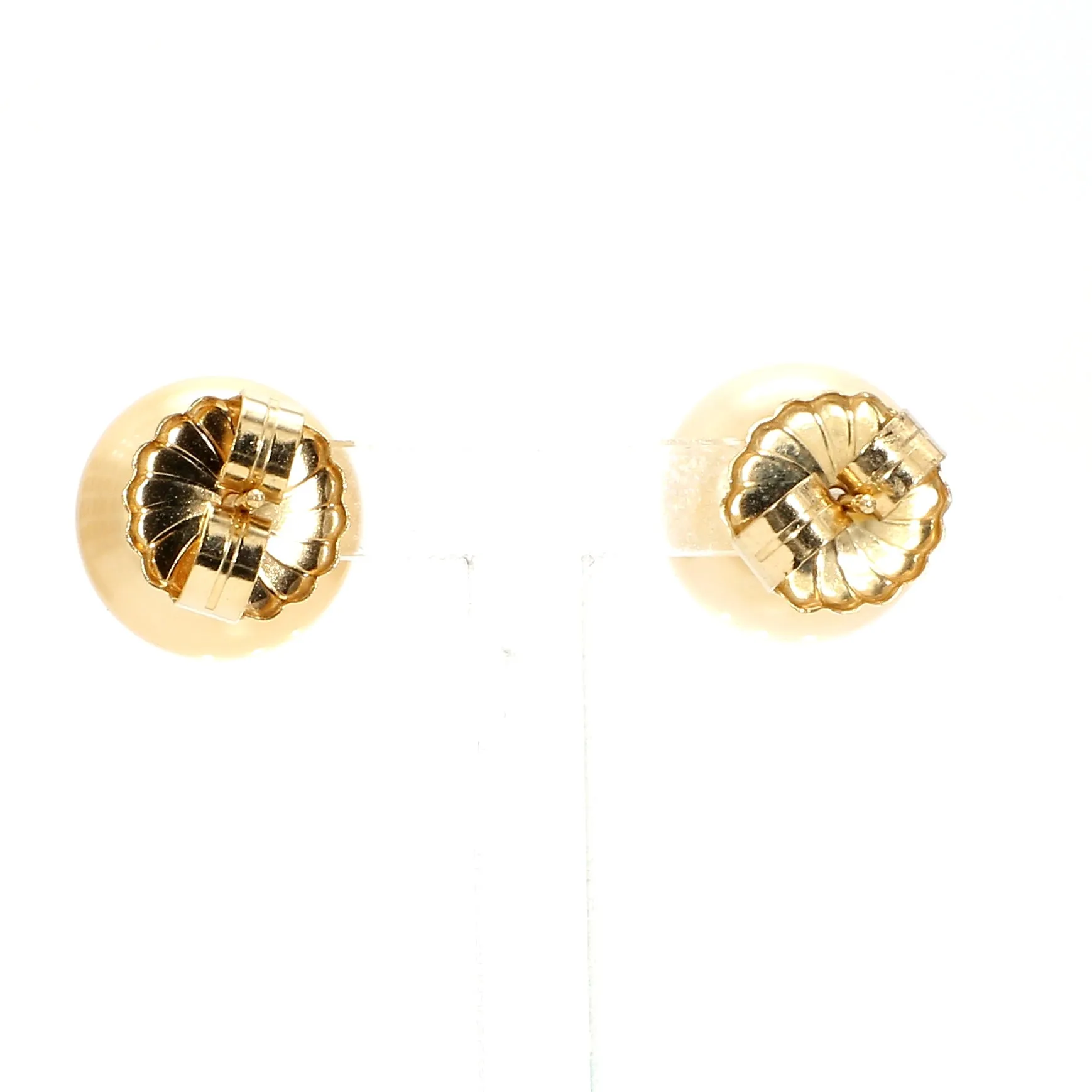Golden Pearl Stud Earrings