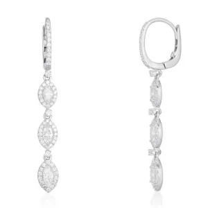 Graceful Cascade Diamond Earrings