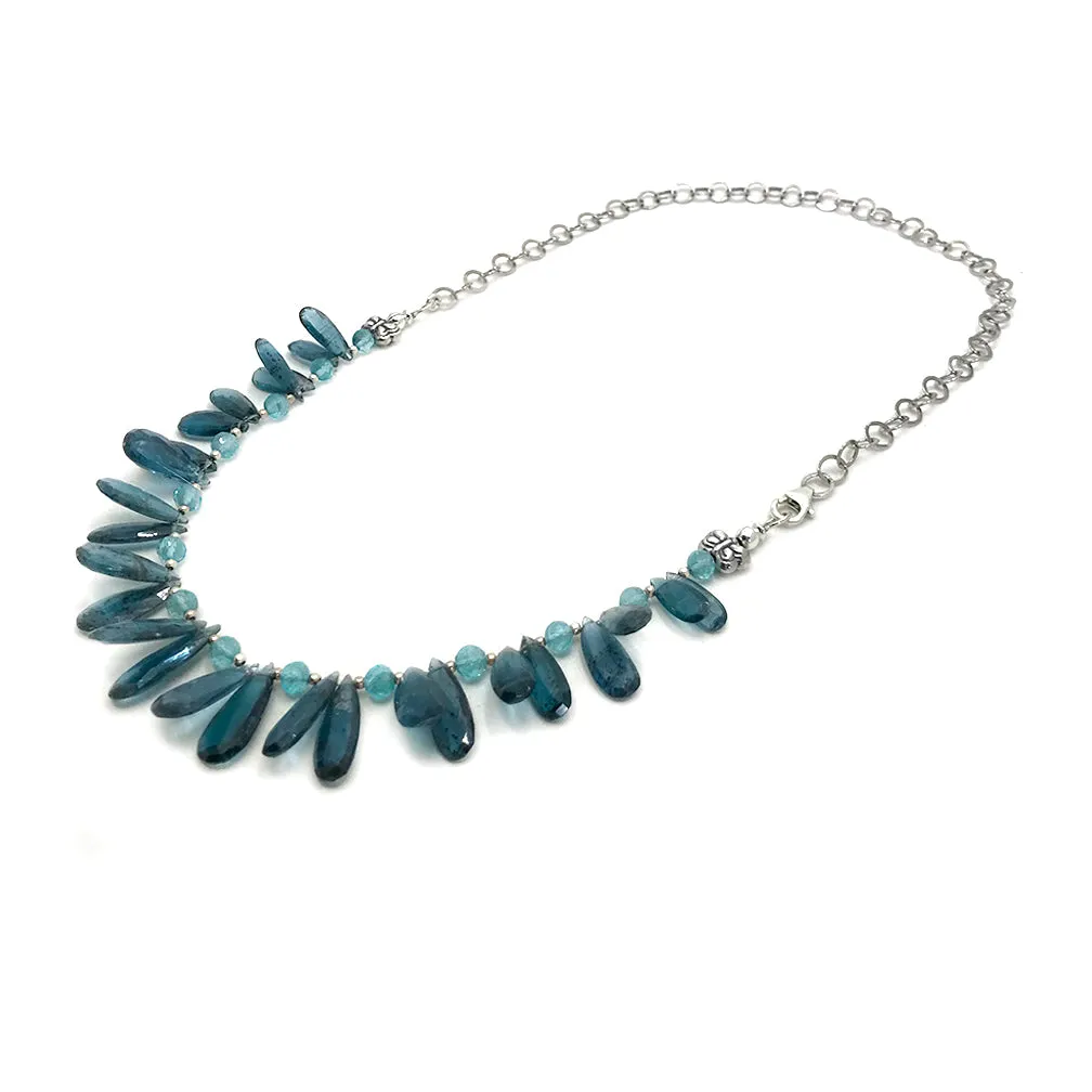 Kyanite and Sterling Necklace