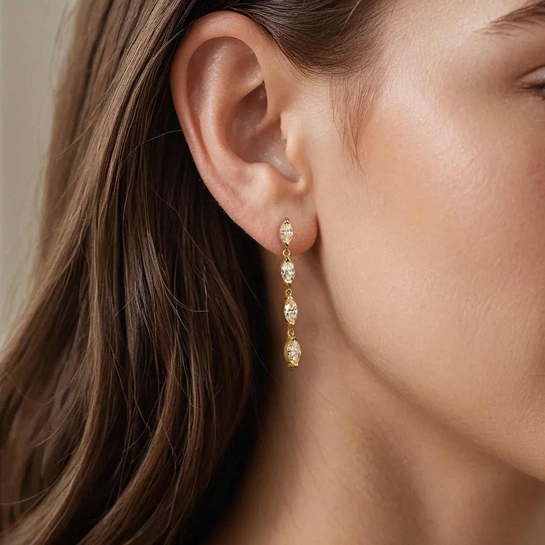 Marquis Dangle Earring