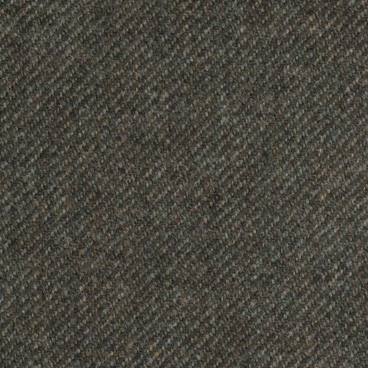 Olive Green Twill Coral Tweed All Wool