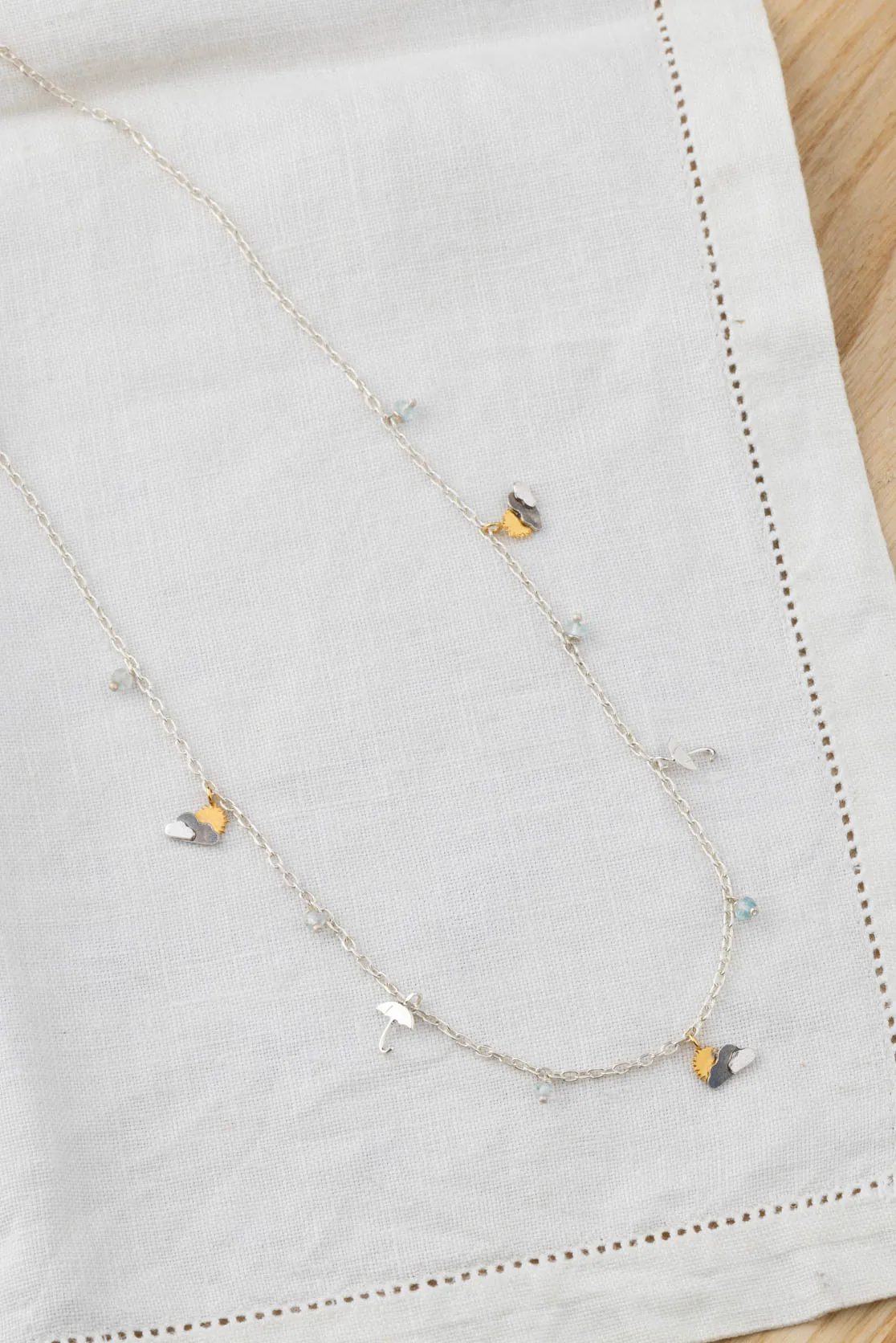 Sunshine And Showers Charm Necklace