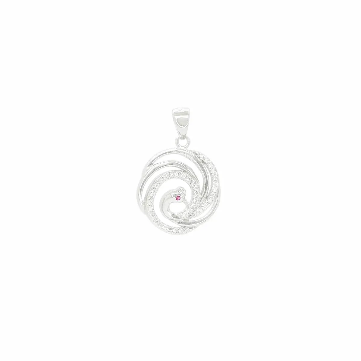 Swirling Swan Pendant