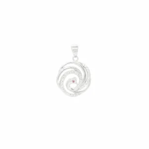 Swirling Swan Pendant