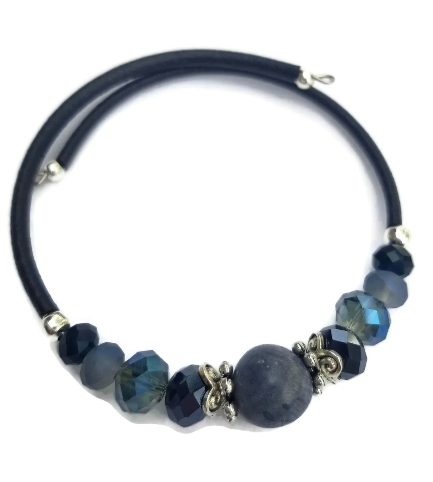 Wrap Bracelet - Blue Coral
